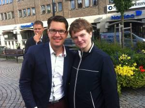 Me together with Sweden Democrat party leader Jimmie Åkesson