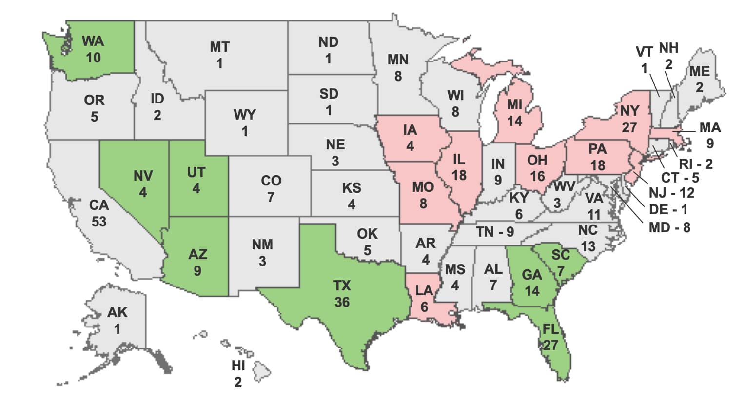 What States Will Gain And Lose Congressional Seats After 2020 Census ...